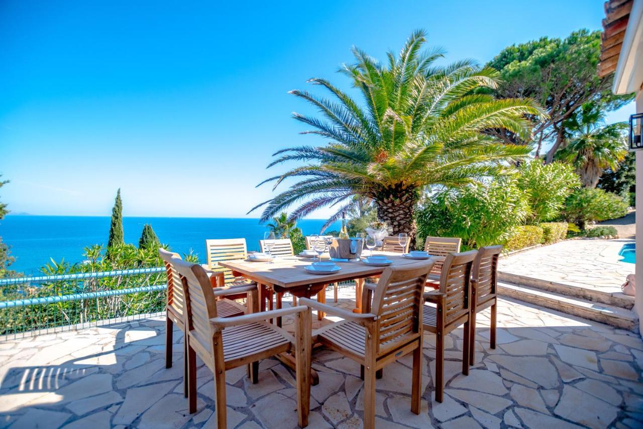Superbe Villa, Incroyable Vue Mer, Piscine Chauffee, Climatisee 圣马克西姆 外观 照片