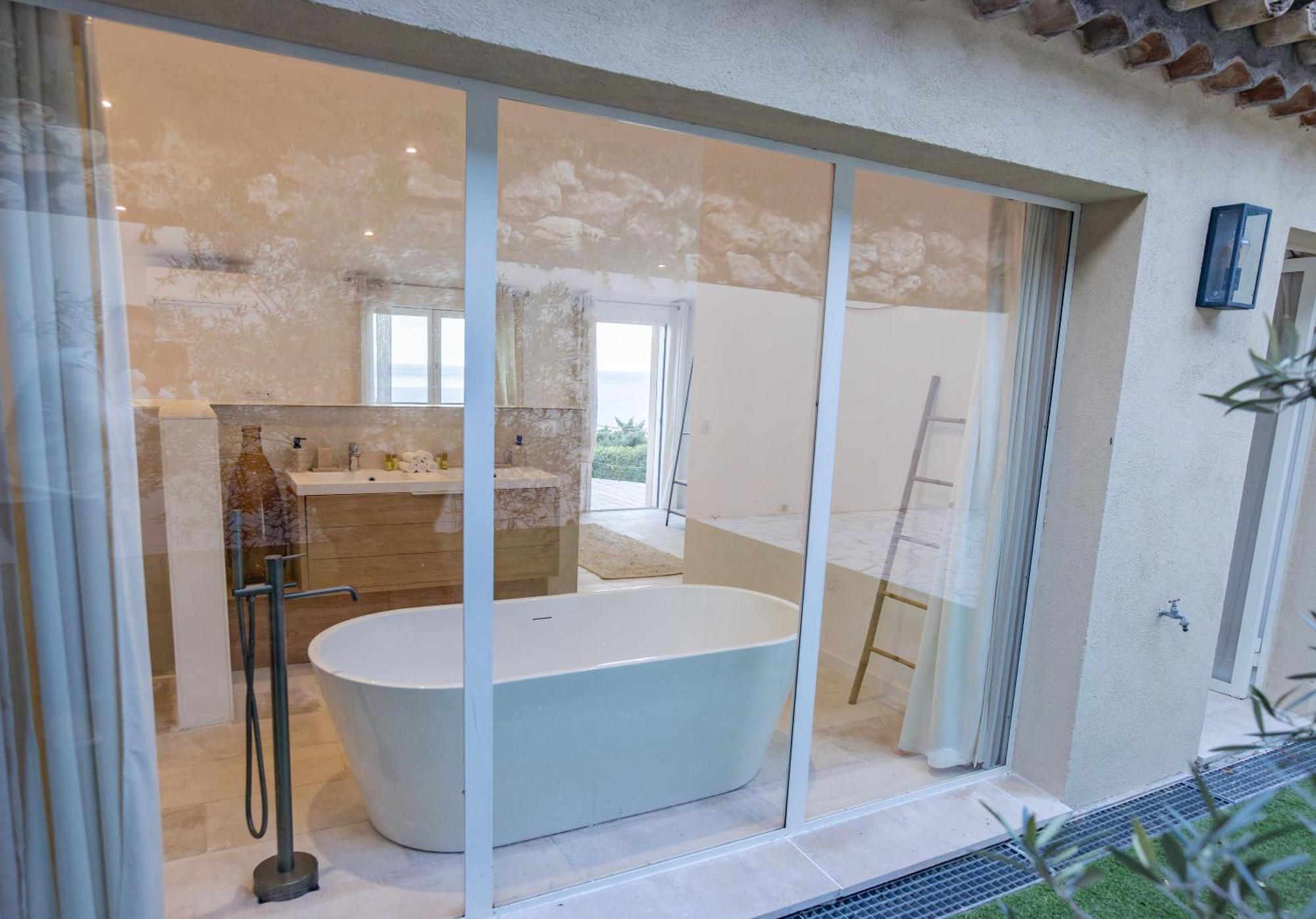 Superbe Villa, Incroyable Vue Mer, Piscine Chauffee, Climatisee 圣马克西姆 外观 照片